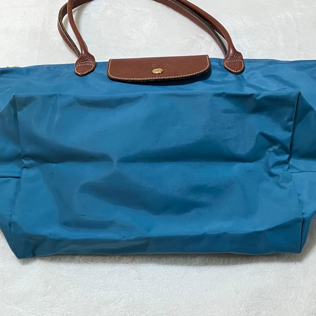 希少 ロンシャン プリアージュ エッフェル塔 トートバッグ L 肩掛け A4 青