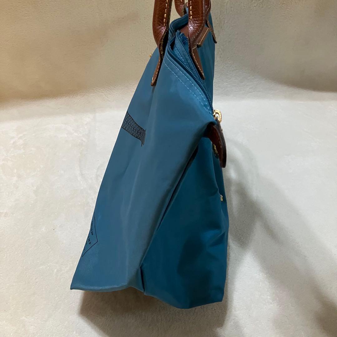 希少 ロンシャン プリアージュ エッフェル塔 トートバッグ L 肩掛け A4 青