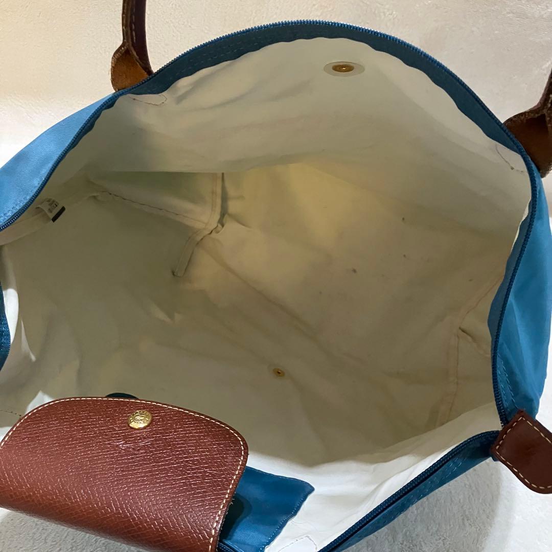 希少 ロンシャン プリアージュ エッフェル塔 トートバッグ L 肩掛け A4 青