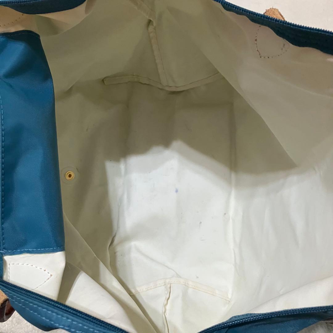 希少 ロンシャン プリアージュ エッフェル塔 トートバッグ L 肩掛け A4 青