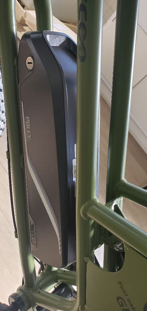 サイクーゴースト緑、電動自転車 走行距離182㎞ 定価198000円