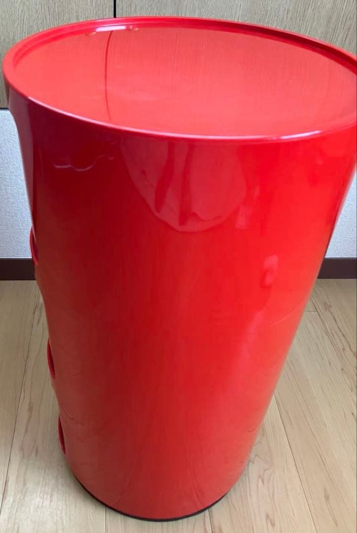 【美品】Kartell カルテル社　コンポニビリ3段 レッド