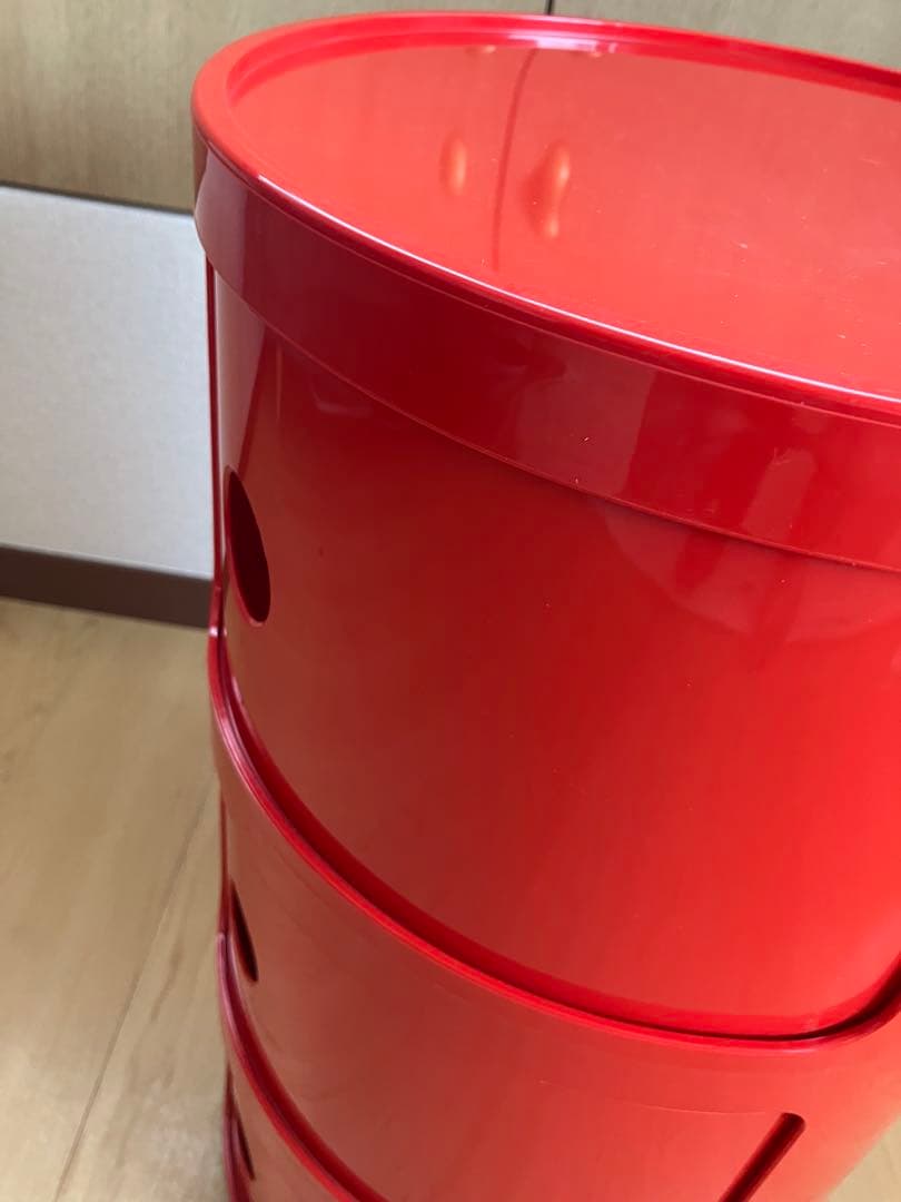 【美品】Kartell カルテル社　コンポニビリ3段 レッド