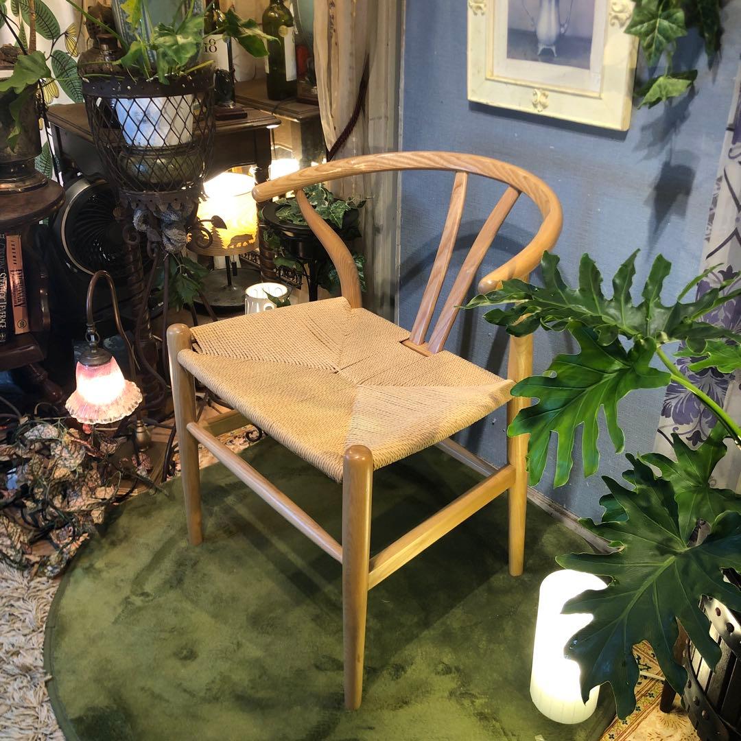 北欧デザインペーパーコード　　Yチェア型　リプロダクト品　椅子