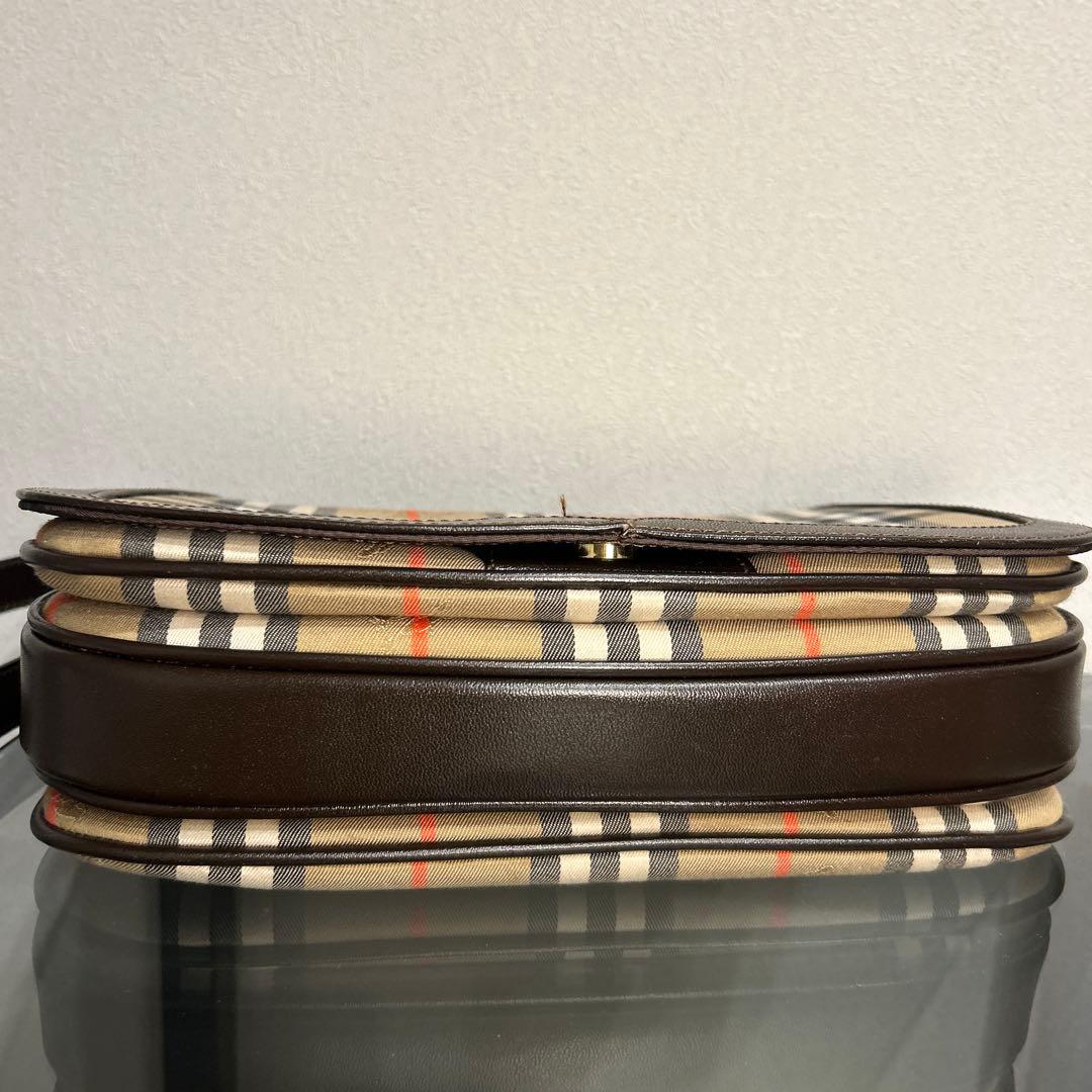 【美品】　バーバリー ショルダーバッグ シャドーホース ノバチェック