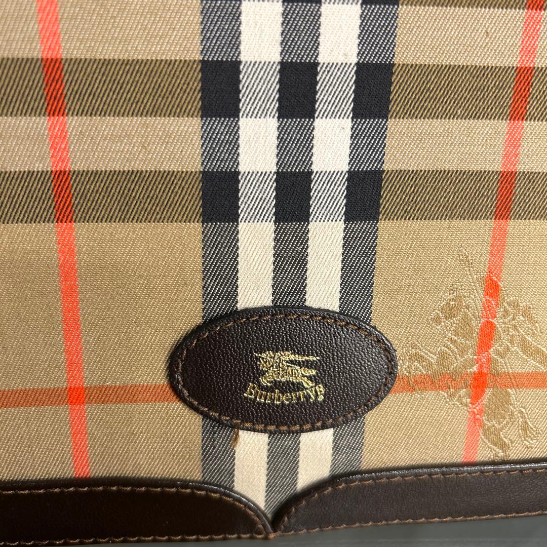 【美品】　バーバリー ショルダーバッグ シャドーホース ノバチェック