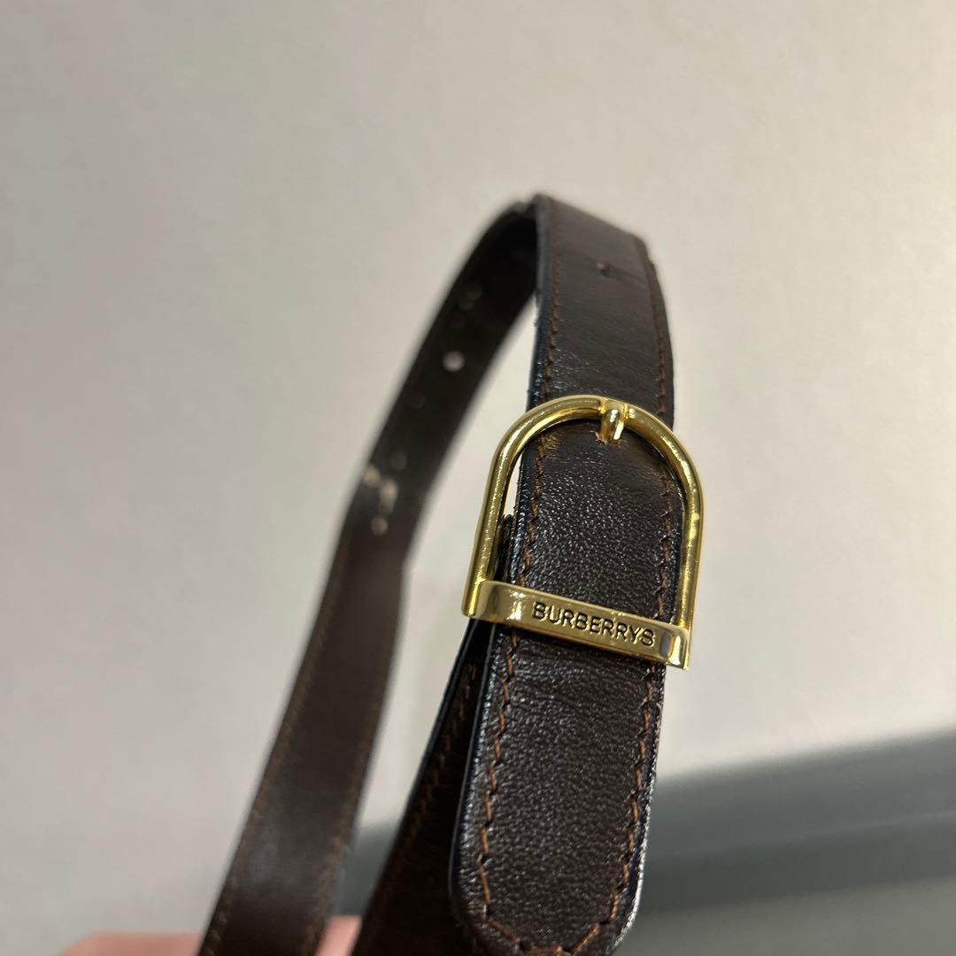 【美品】　バーバリー ショルダーバッグ シャドーホース ノバチェック