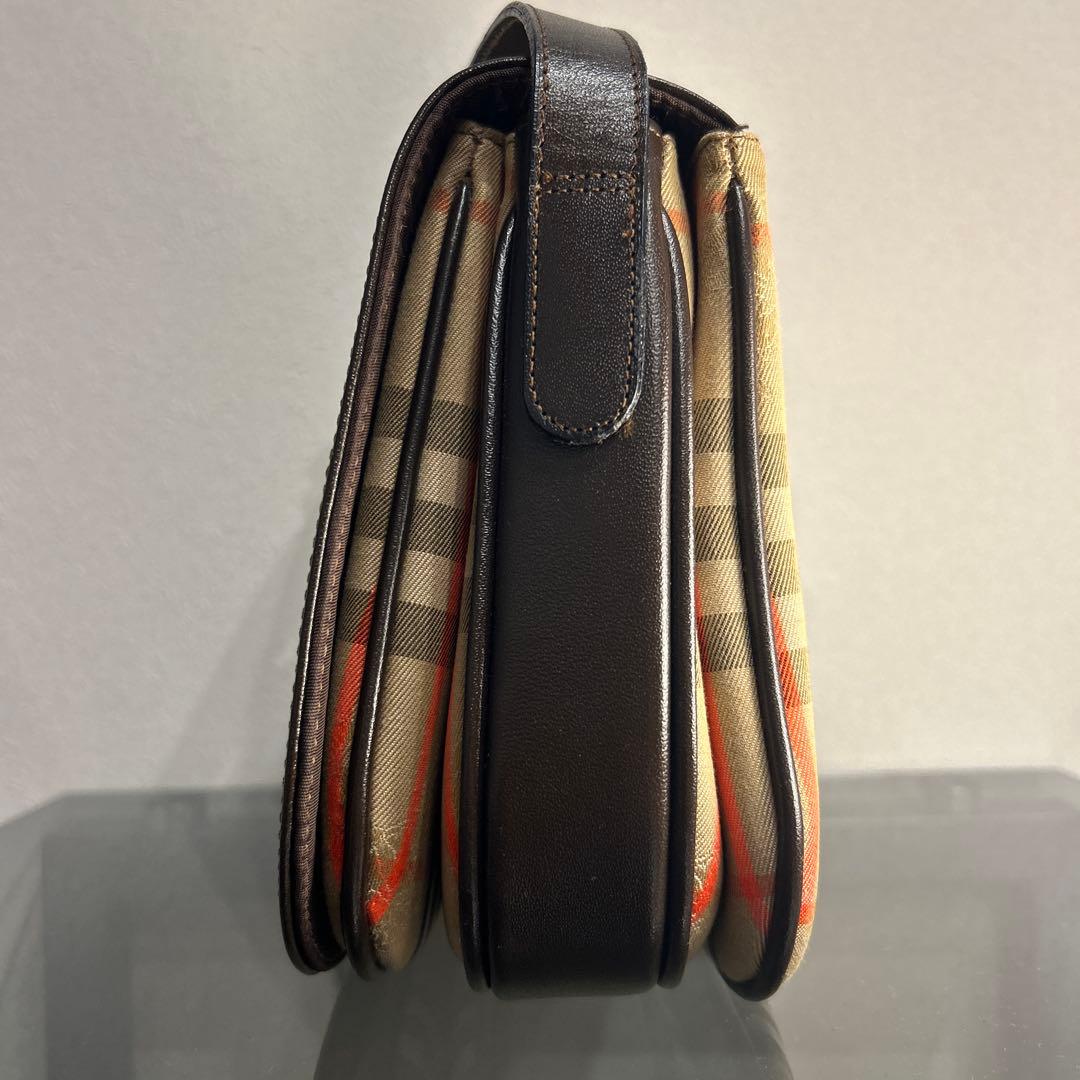 【美品】　バーバリー ショルダーバッグ シャドーホース ノバチェック