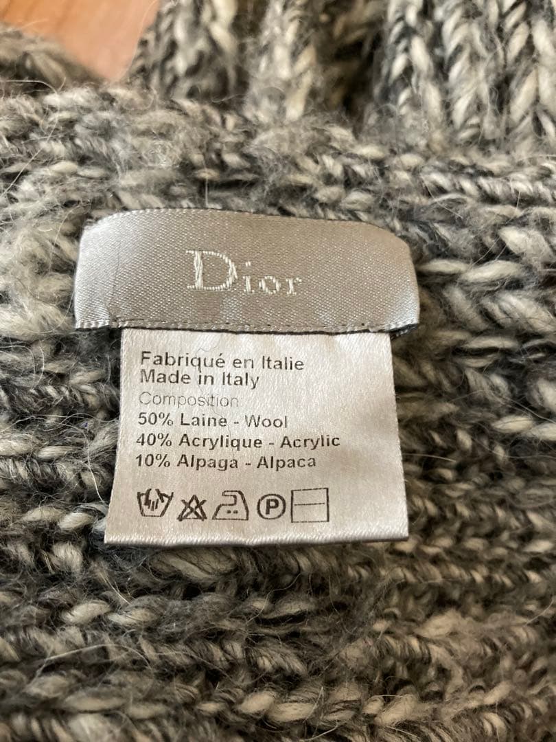 dior homme ディオールオム　霜降り　ロング　マフラー　エディ期　レア