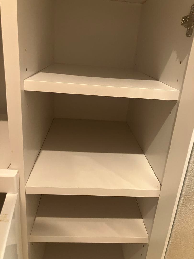 ニトリ　キッチンカウンター　レンジボード　白