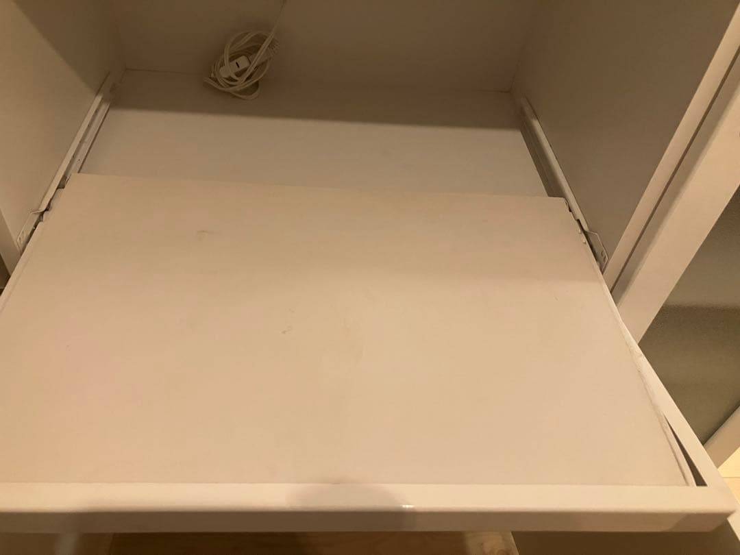 ニトリ　キッチンカウンター　レンジボード　白