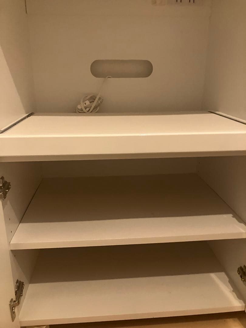 ニトリ　キッチンカウンター　レンジボード　白