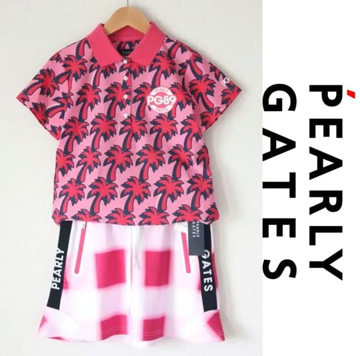 新品タグ付き【パーリーゲイツ】上下セットアップ ポロシャツ スカート 0(S)