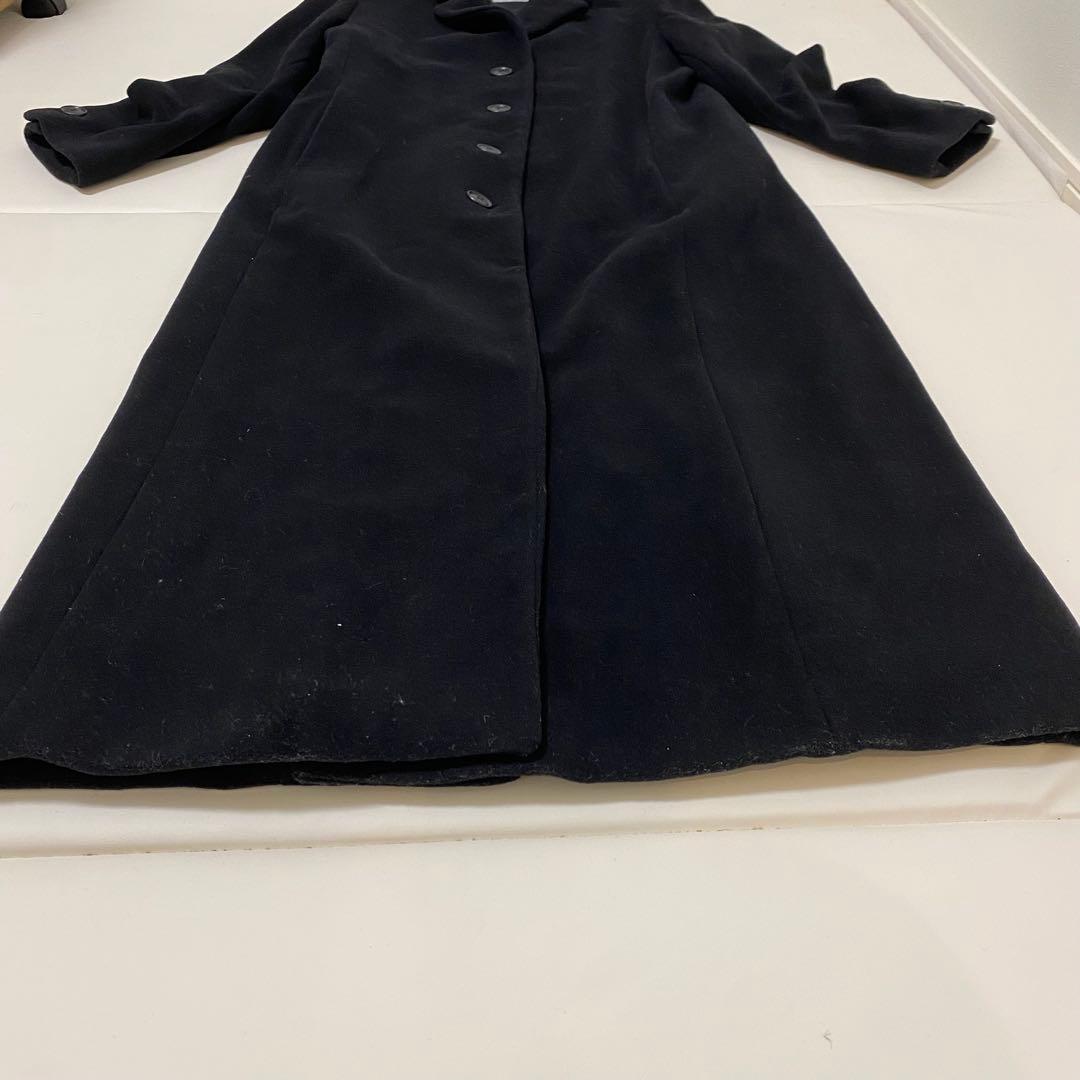 マックスマーラ　ロングコート　チェスターコート　LANAWOOL 42 3L 黒