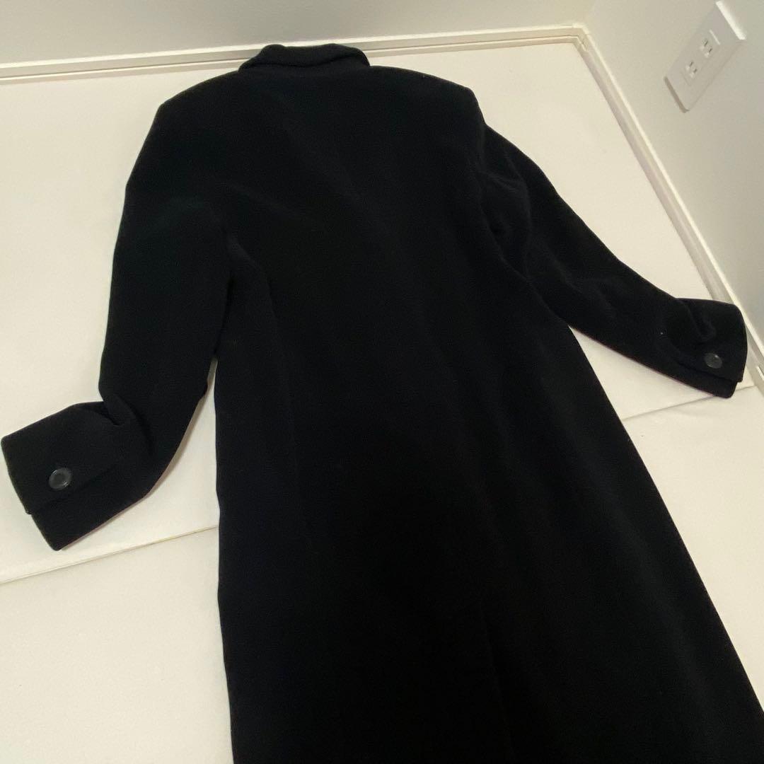 マックスマーラ　ロングコート　チェスターコート　LANAWOOL 42 3L 黒