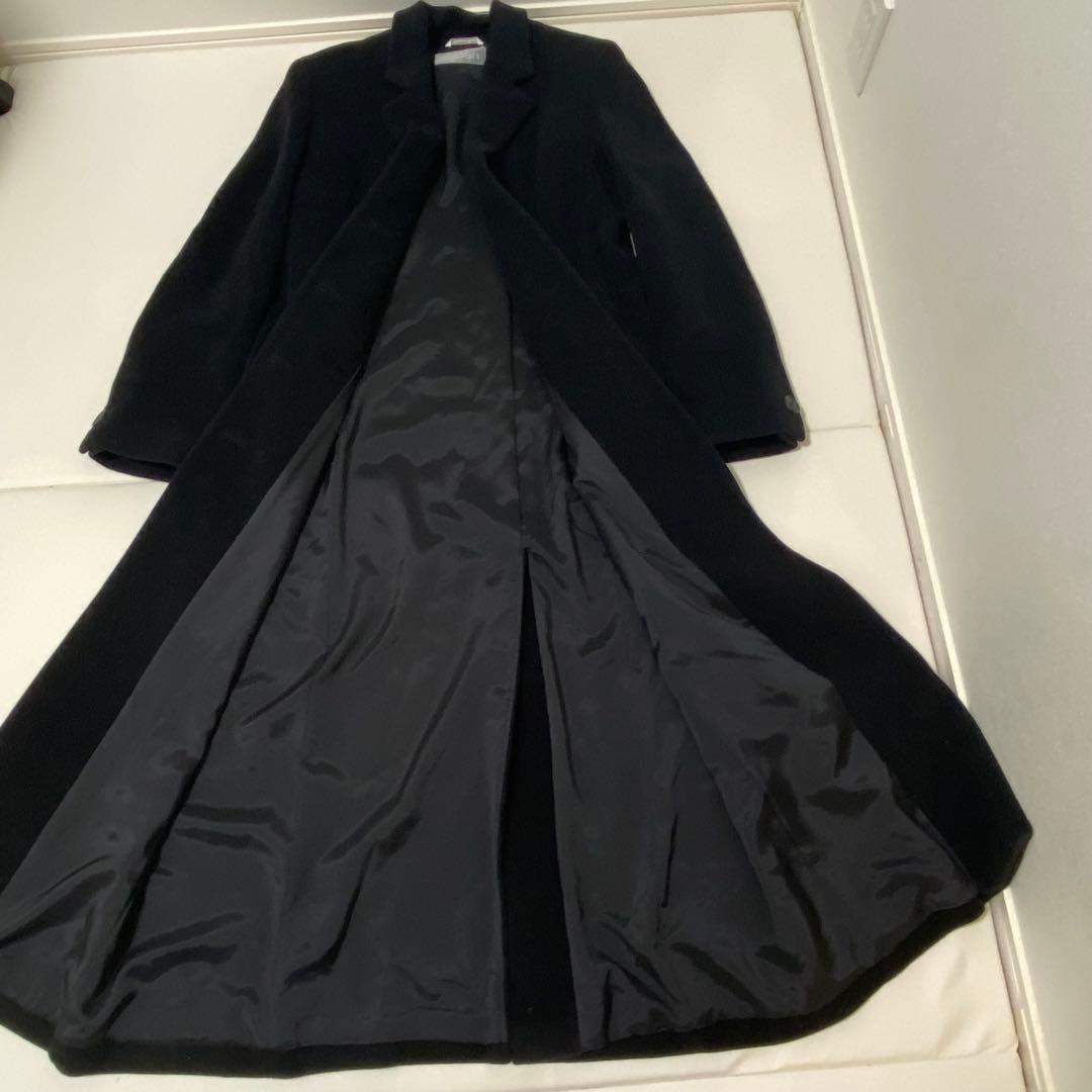 マックスマーラ　ロングコート　チェスターコート　LANAWOOL 42 3L 黒