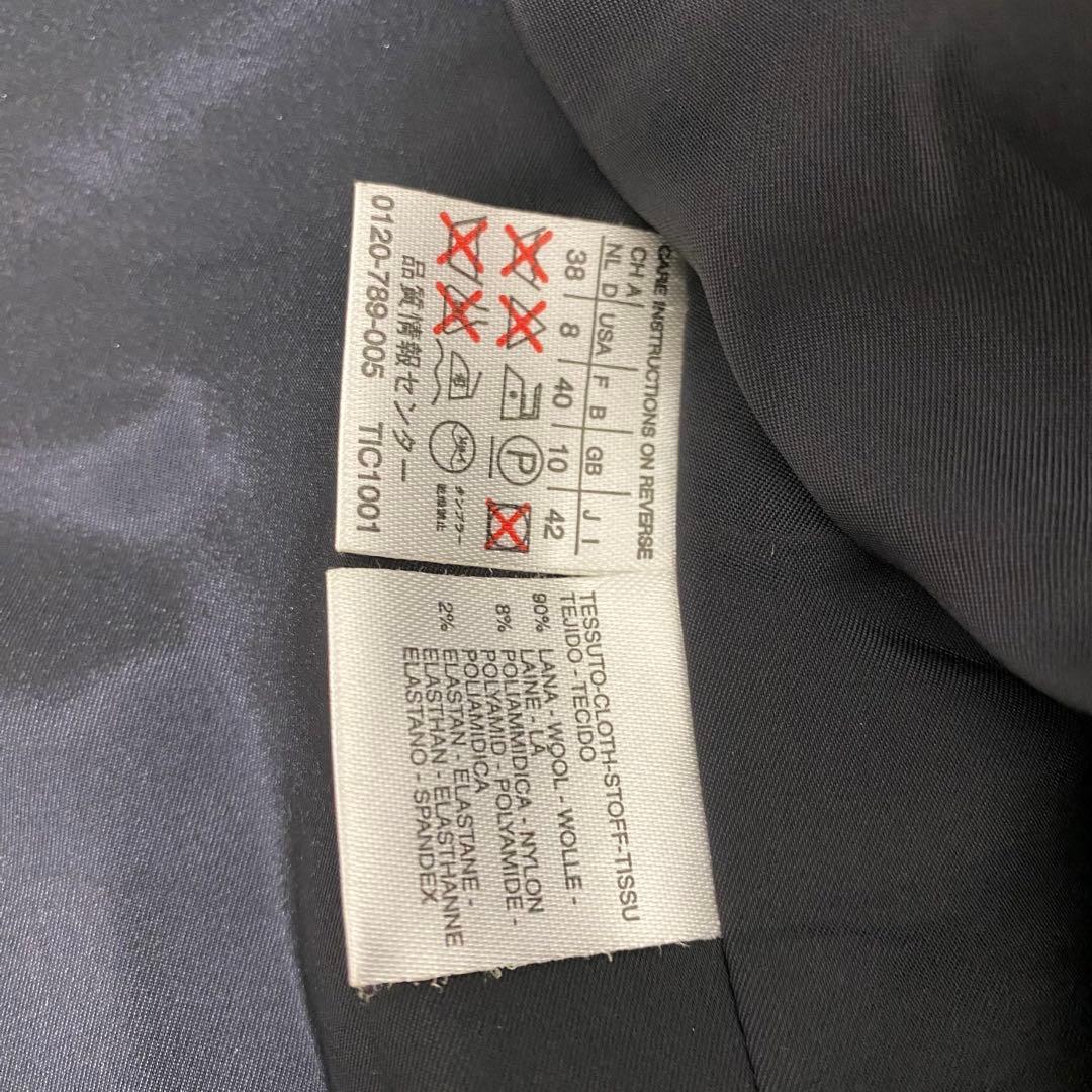 マックスマーラ　ロングコート　チェスターコート　LANAWOOL 42 3L 黒