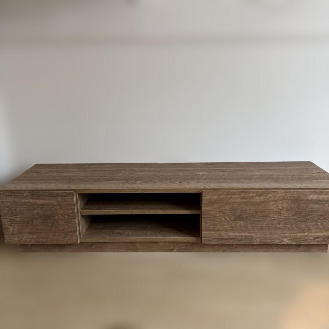 【本日限定値下げ】木目調シンプルテレビ台 引き出し付き　150cm