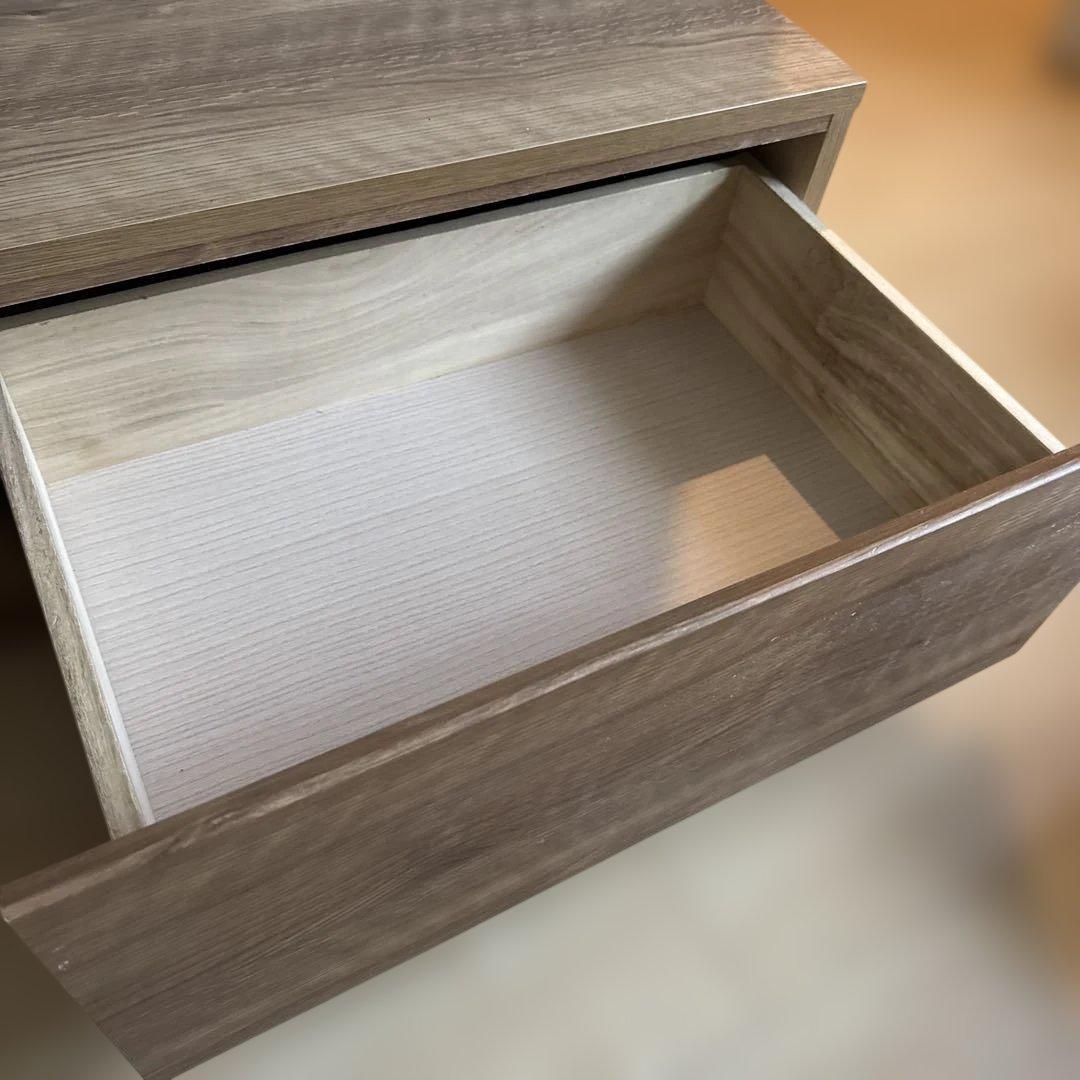 【本日限定値下げ】木目調シンプルテレビ台 引き出し付き　150cm