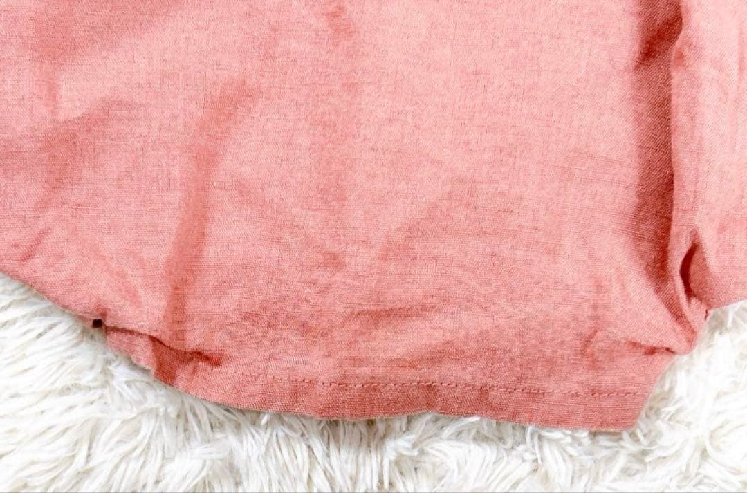 【美品】MYLAN カラーリネンオールインワン　ワイド　バルーン