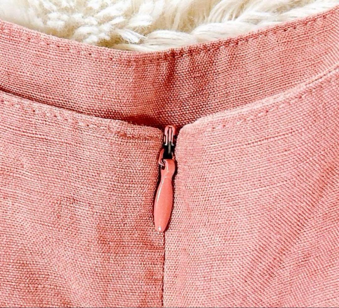 【美品】MYLAN カラーリネンオールインワン　ワイド　バルーン