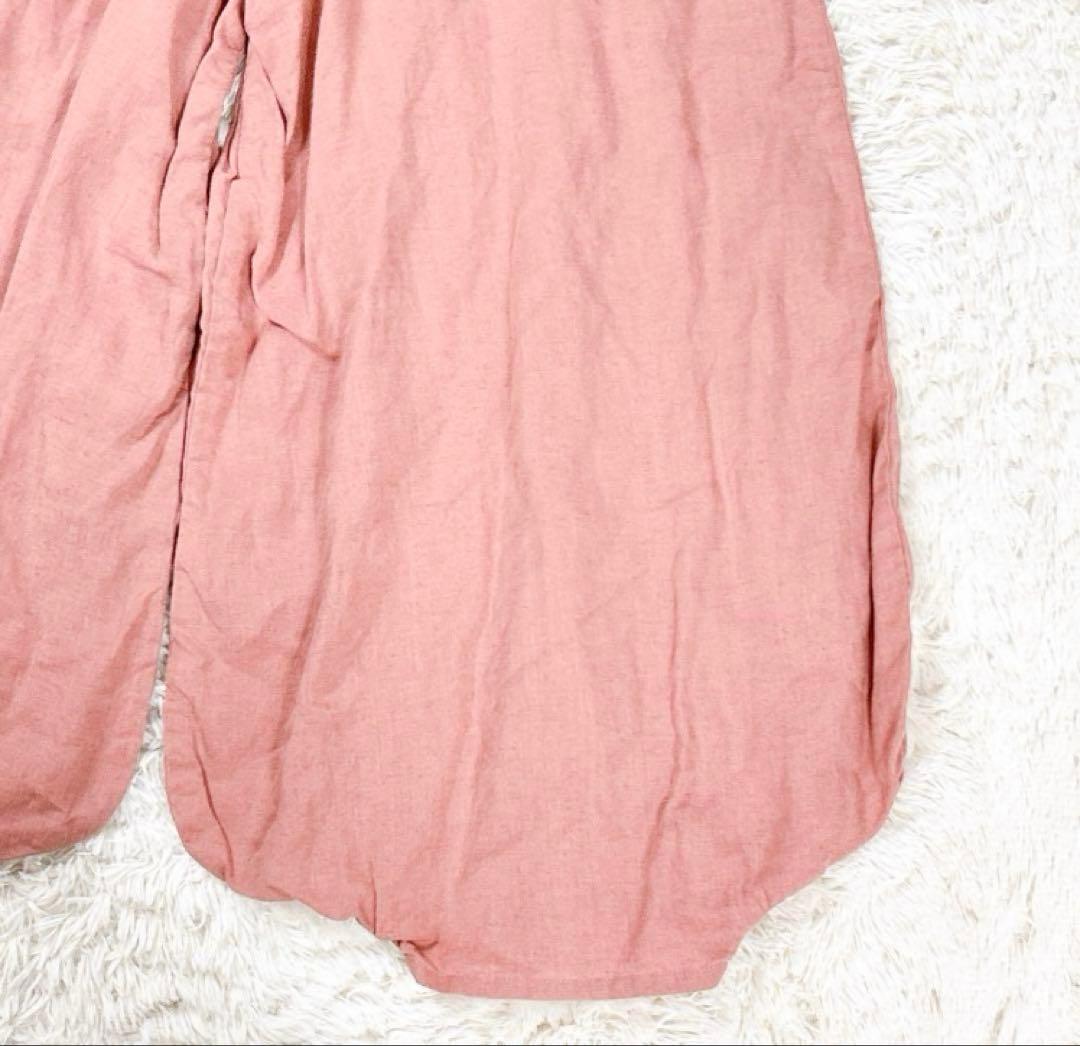 【美品】MYLAN カラーリネンオールインワン　ワイド　バルーン