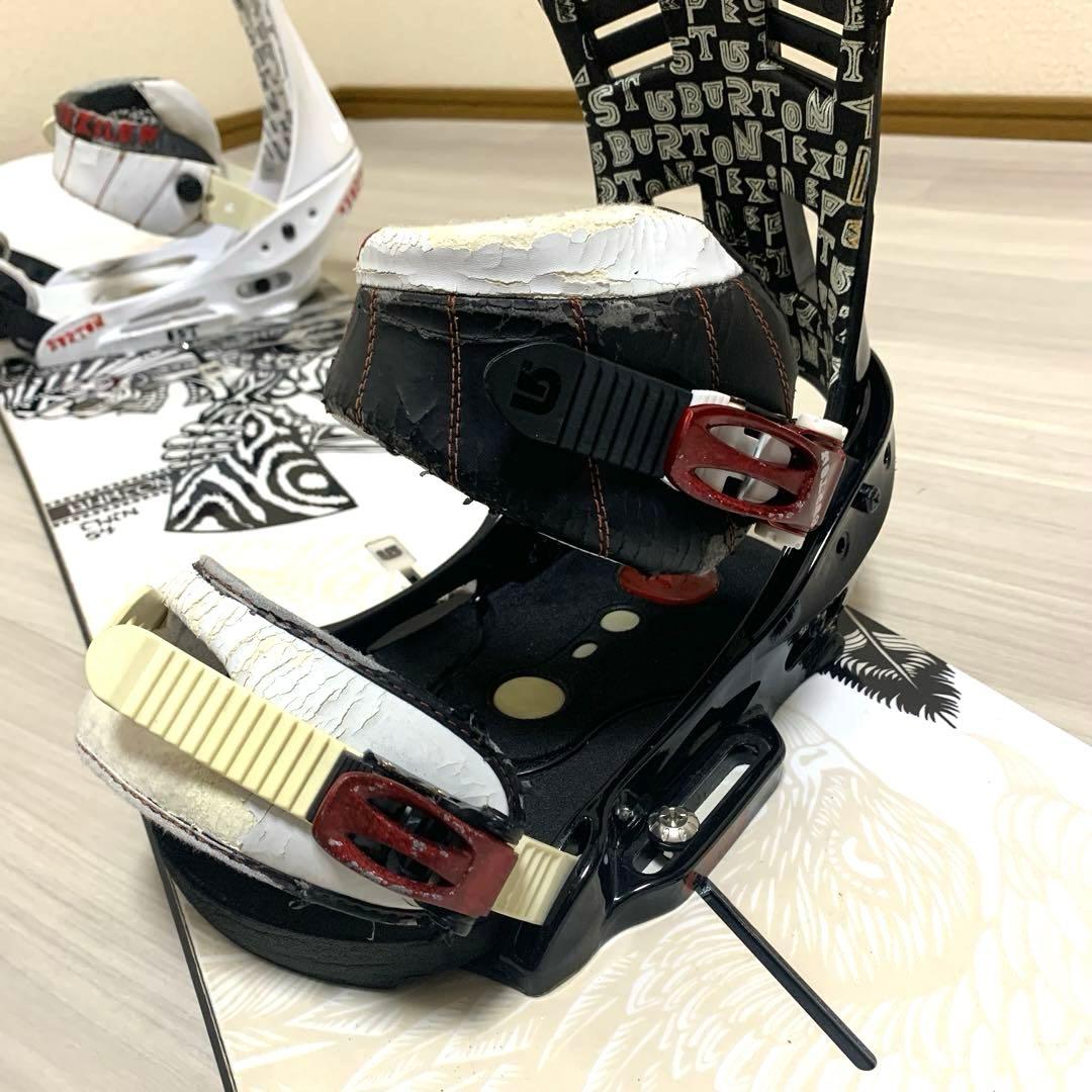 BURTON TWIN 154 BURTON EST EST M セット スカル