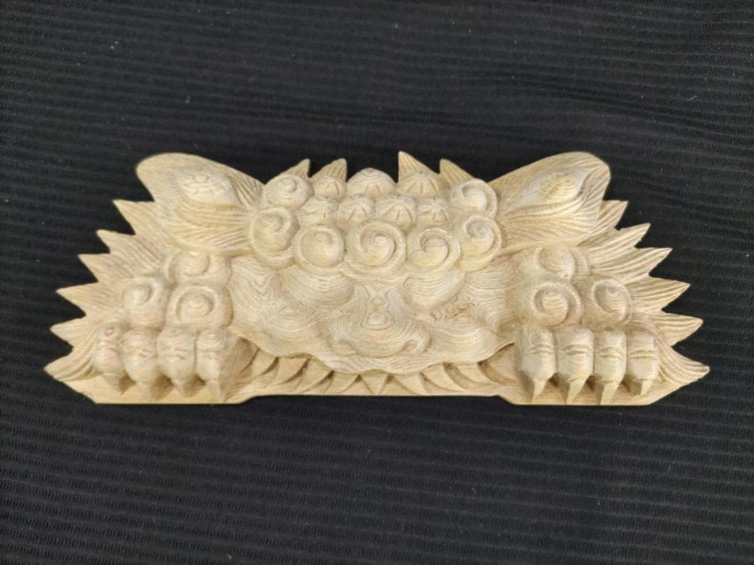 ★☆【獅子噛み】幅30ｃｍ　魔除け！お祭り、山車、神輿　だんぢり彫刻部材