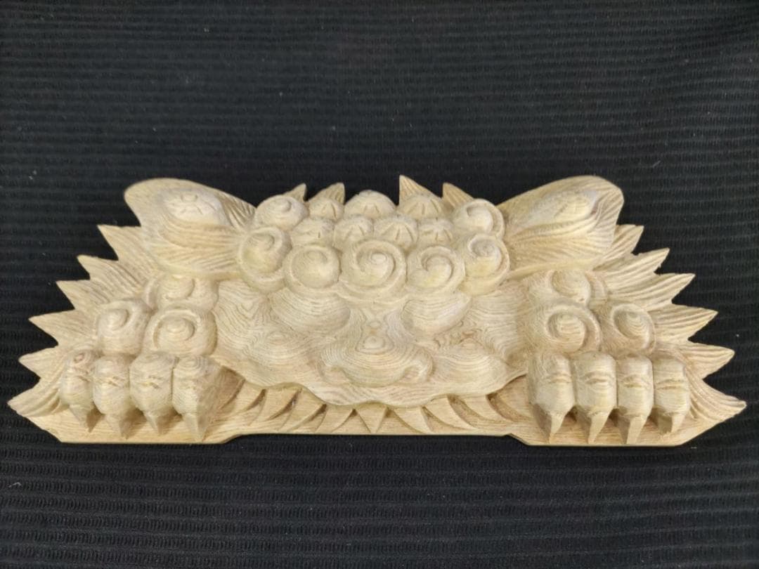 ★☆【獅子噛み】幅30ｃｍ　魔除け！お祭り、山車、神輿　だんぢり彫刻部材