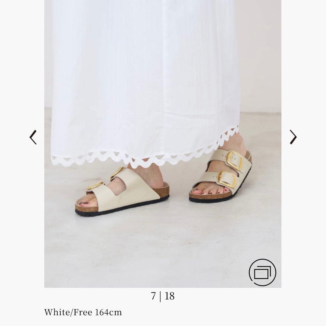 ヌキテパ　ワンピース　白