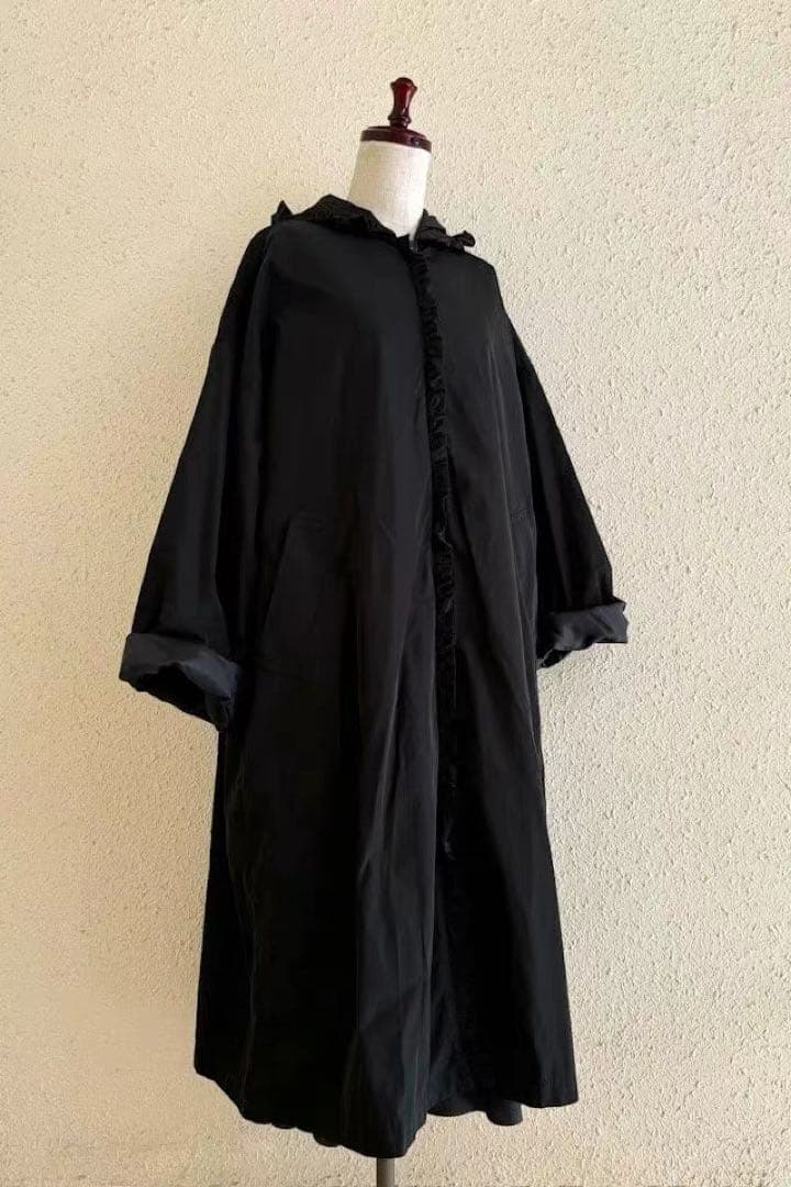 ジャケット・アウター Bilitis Hooded Frill Long Coat