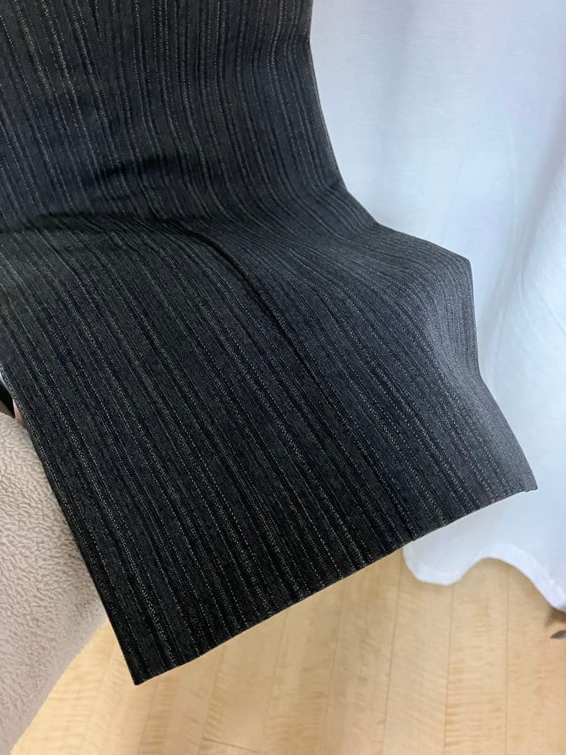 DRIES VAN NOTEN グレーストライプ スラックス