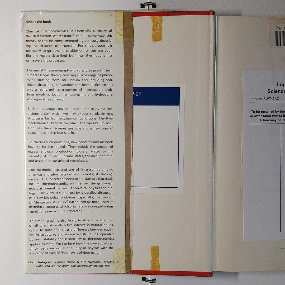 洋書 Thermodynamic Theory of Structure, Stab