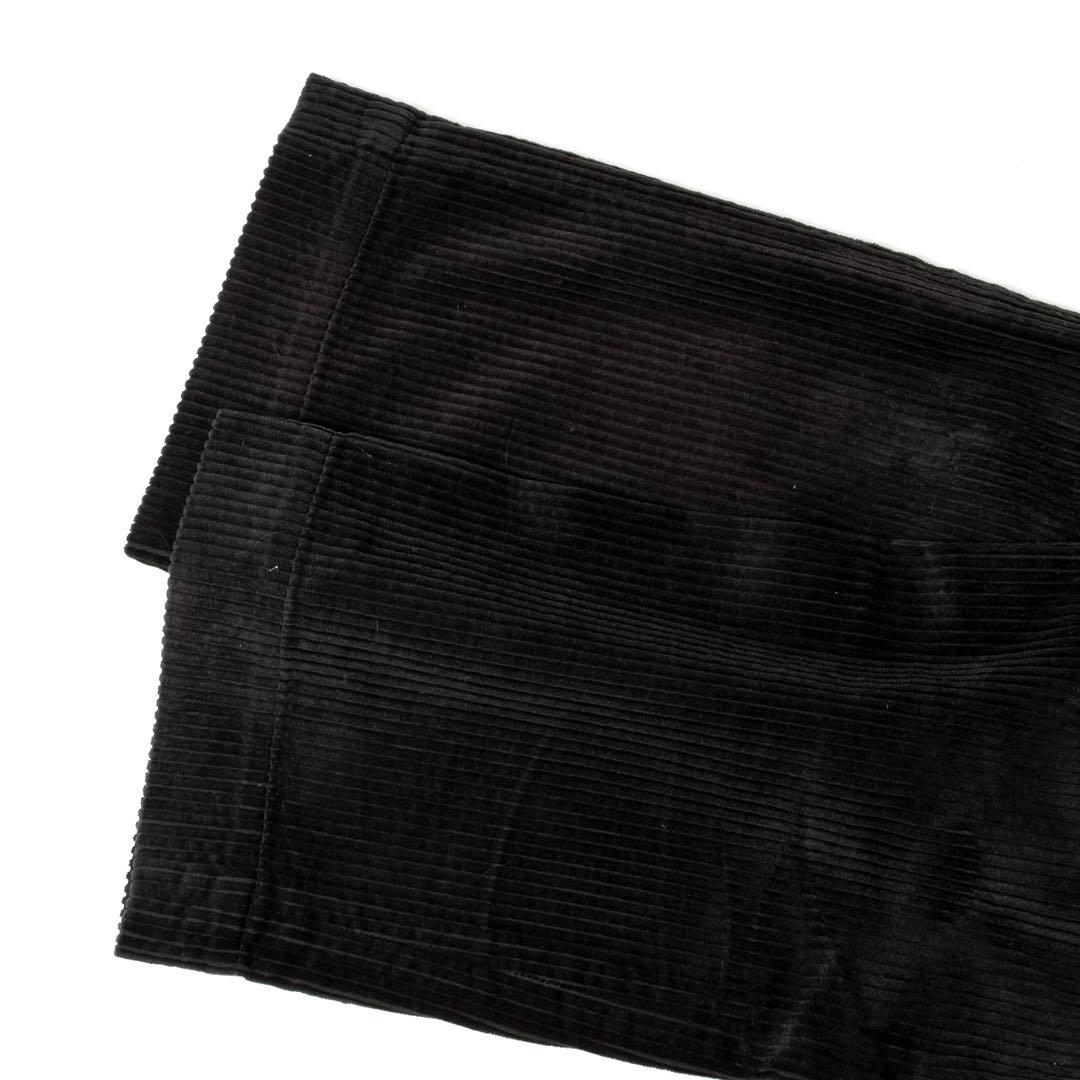 名作 RRL ブラック 太畝コーデュロイ ストレートパンツ ラルフローレン