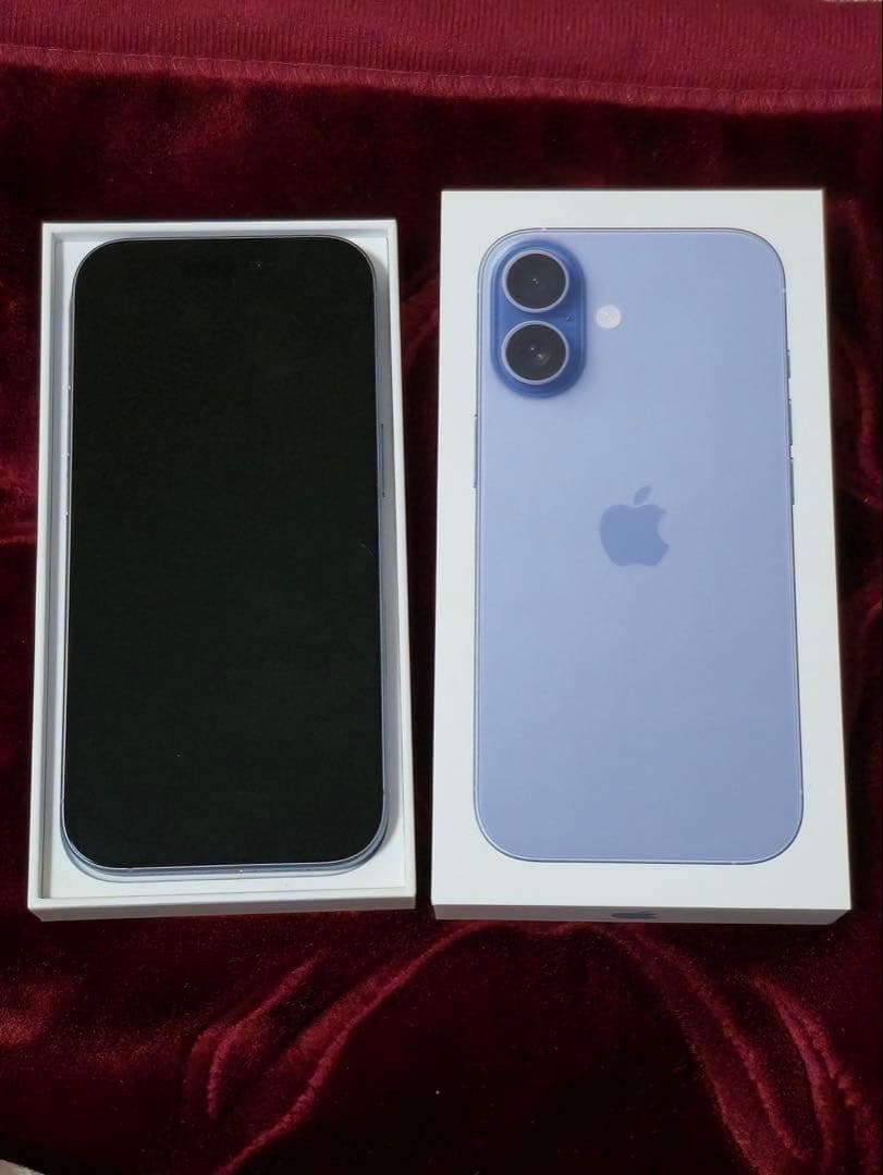 Apple iPhone 17ミストブルー 本体と充電ケーブル