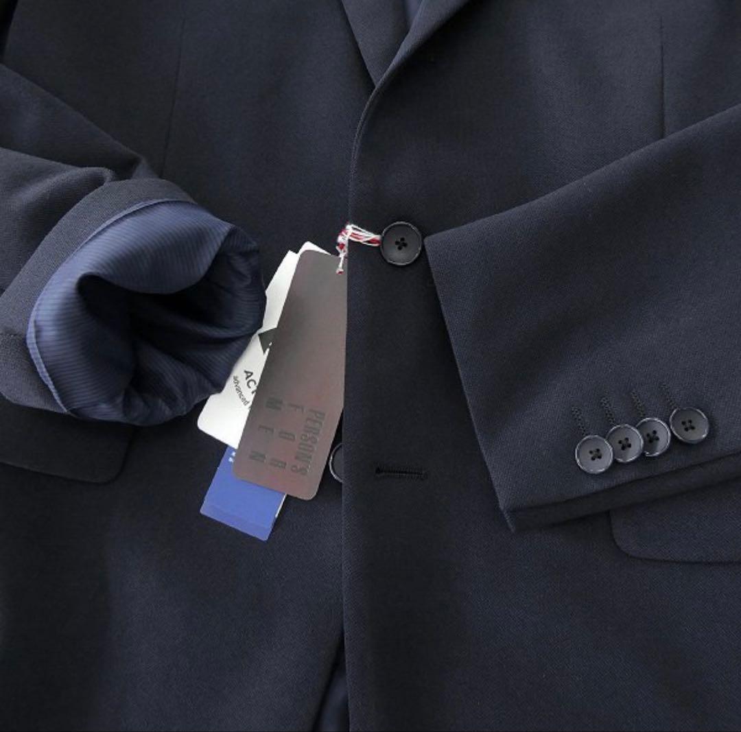 【新品】パーソンズフォーメン 消臭 ウォッシャブル ストレッチ スーツ A5 紺