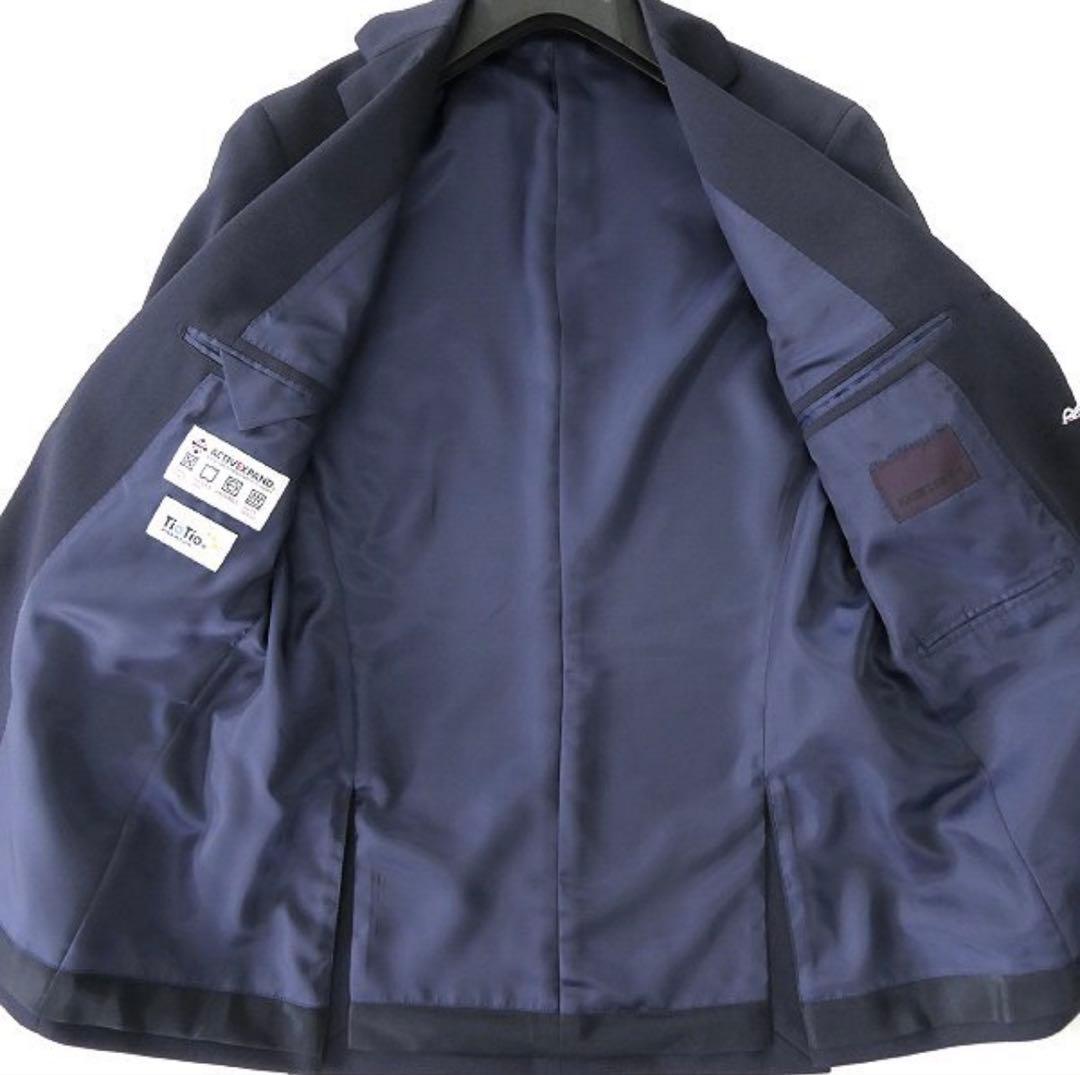 【新品】パーソンズフォーメン 消臭 ウォッシャブル ストレッチ スーツ A5 紺