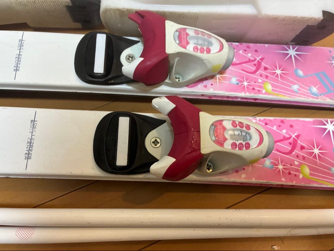 板106cm ブーツ20cmスキーセット身長100〜120cm用　スノーブーツ付
