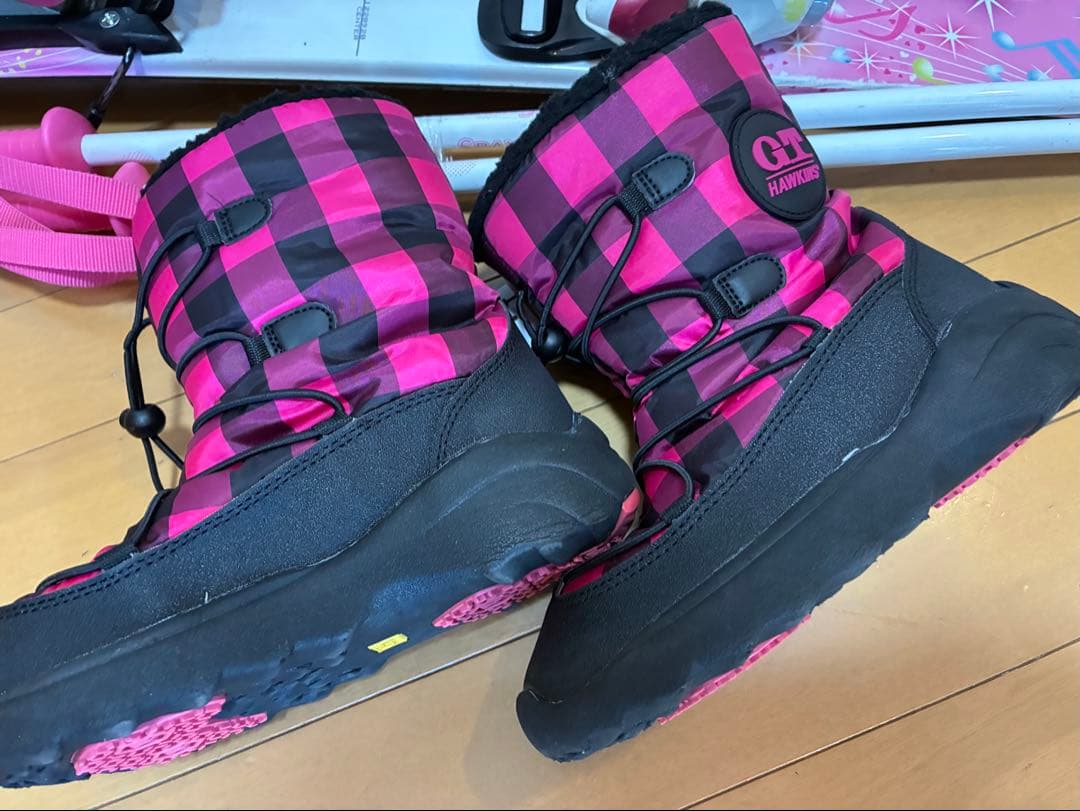 板106cm ブーツ20cmスキーセット身長100〜120cm用　スノーブーツ付