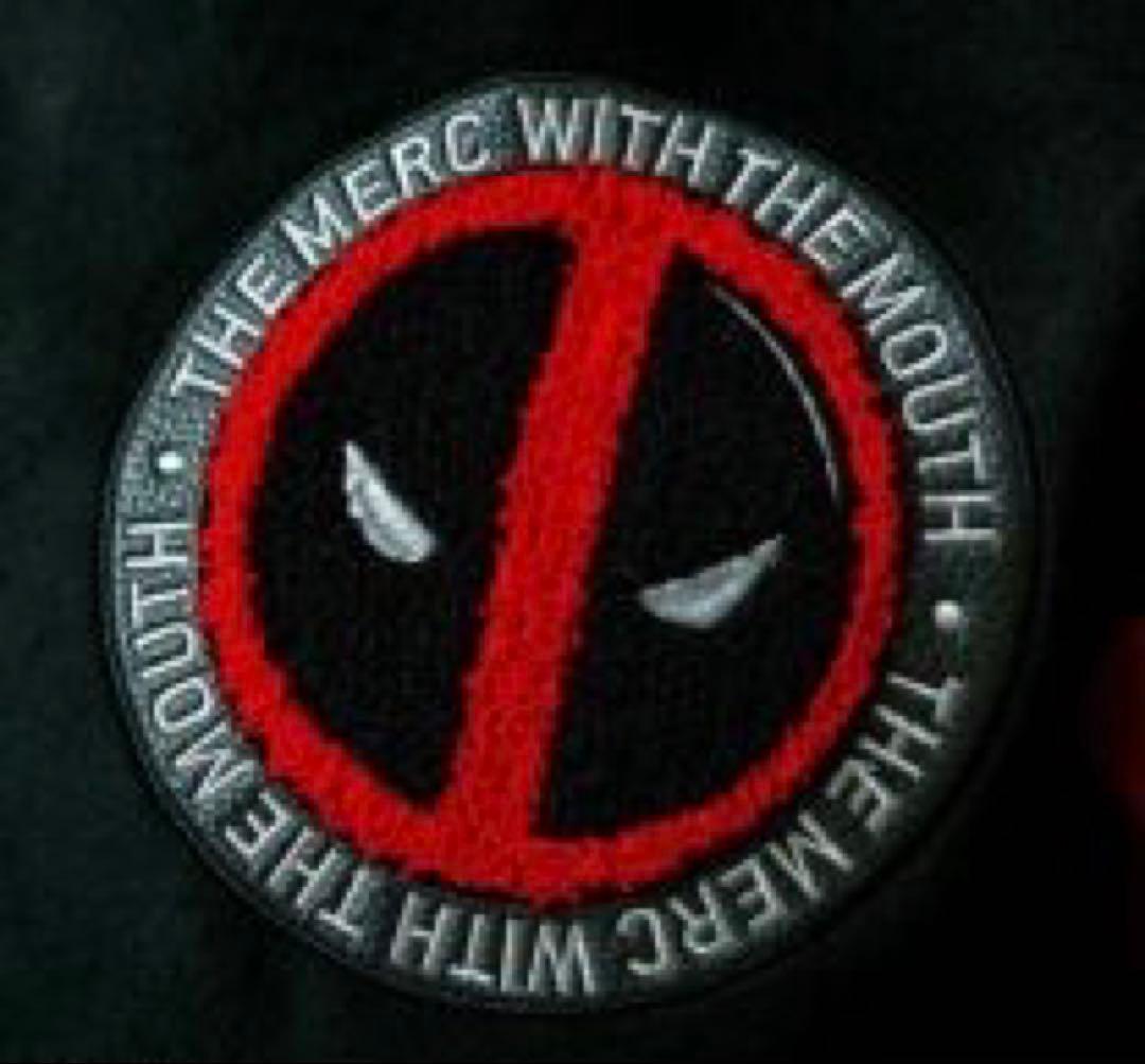 デッドプール スタジャン dead pool varsity jacket 赤黒