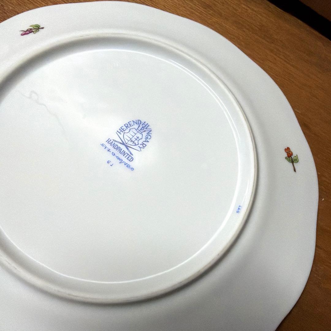 ヘレンド　ヴィクトリアブーケ　プレート　19センチ