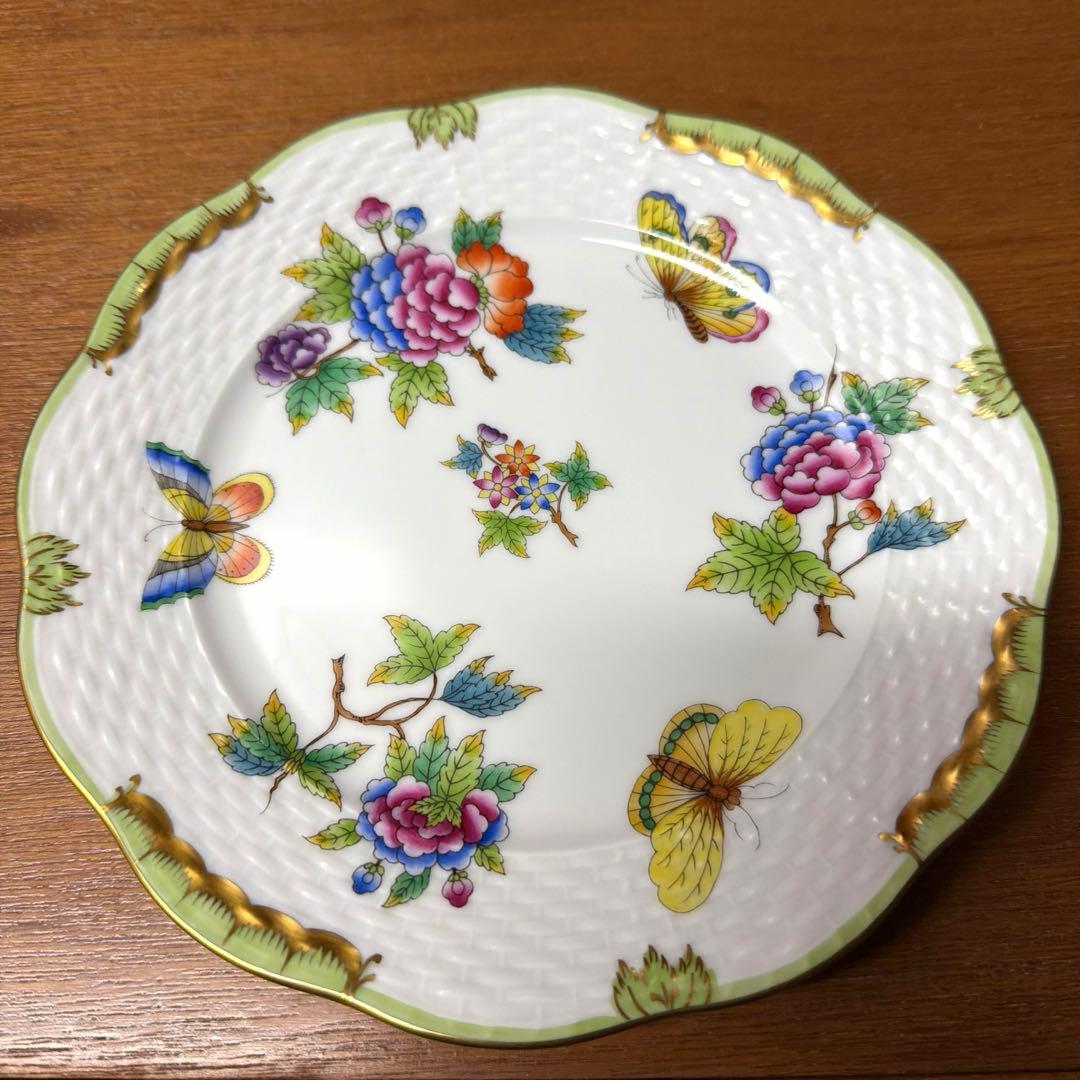 ヘレンド　ヴィクトリアブーケ　プレート　19センチ