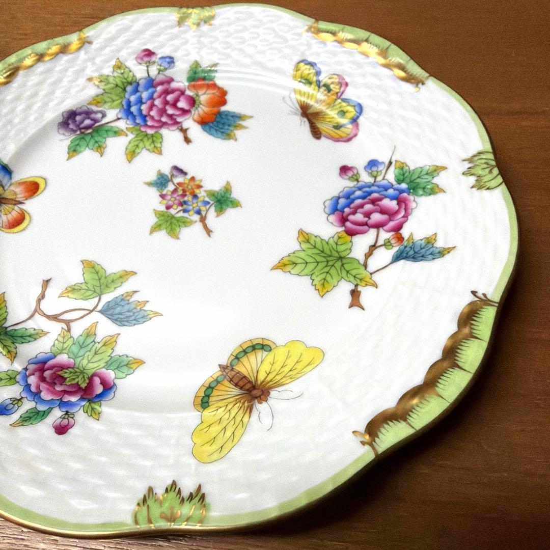 ヘレンド　ヴィクトリアブーケ　プレート　19センチ