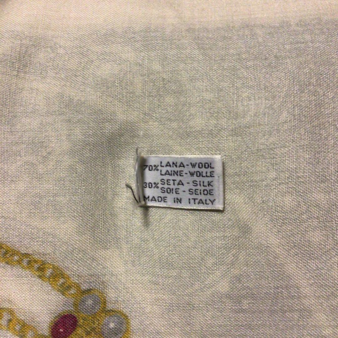 シャネル　大判　ストール　宝石柄　ヴィンテージ