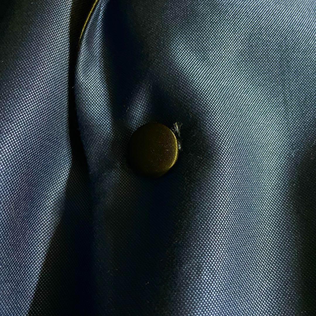 レアカラー ディープブルー スリーピース スーツ× VERSACEネクタイ