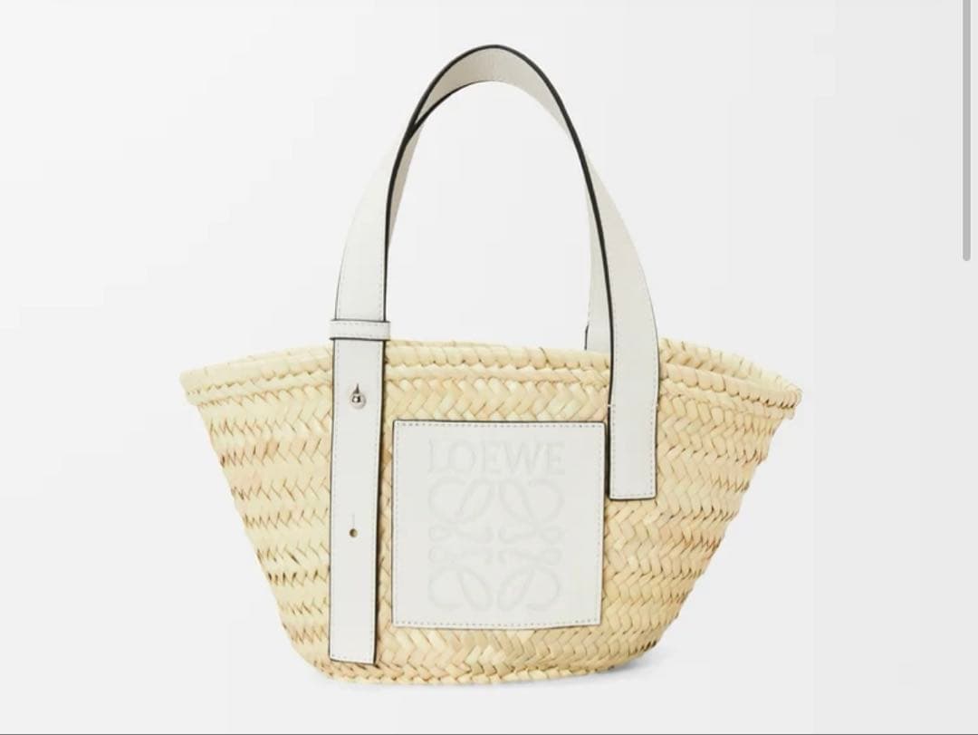 LOEWE ロエベ かごバッグ バスケットバッグ ホワイト スモール 布袋付き
