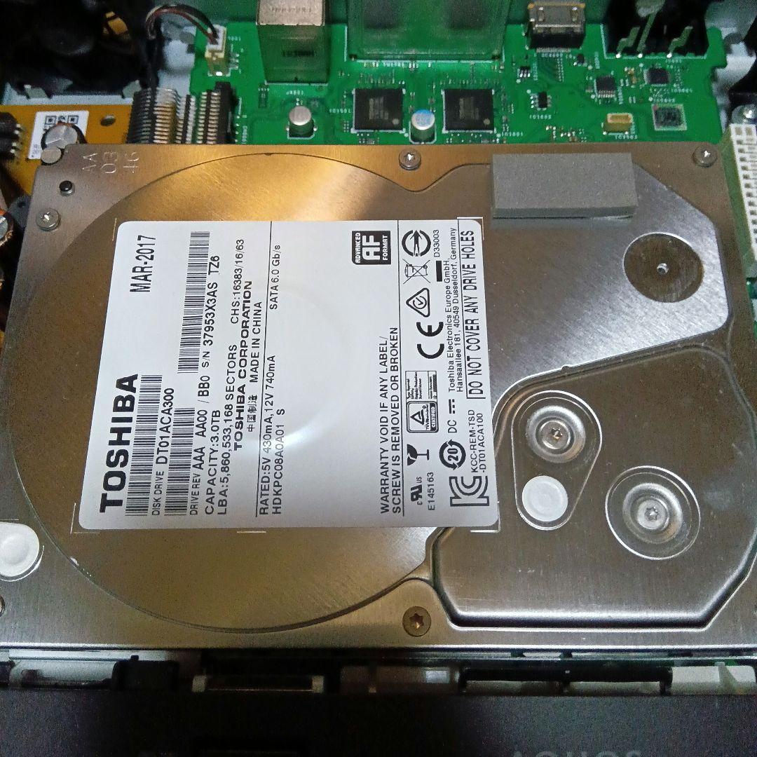 SHARP AQUOS BD-NT1200 HDD新品3TB増量交換第6弾