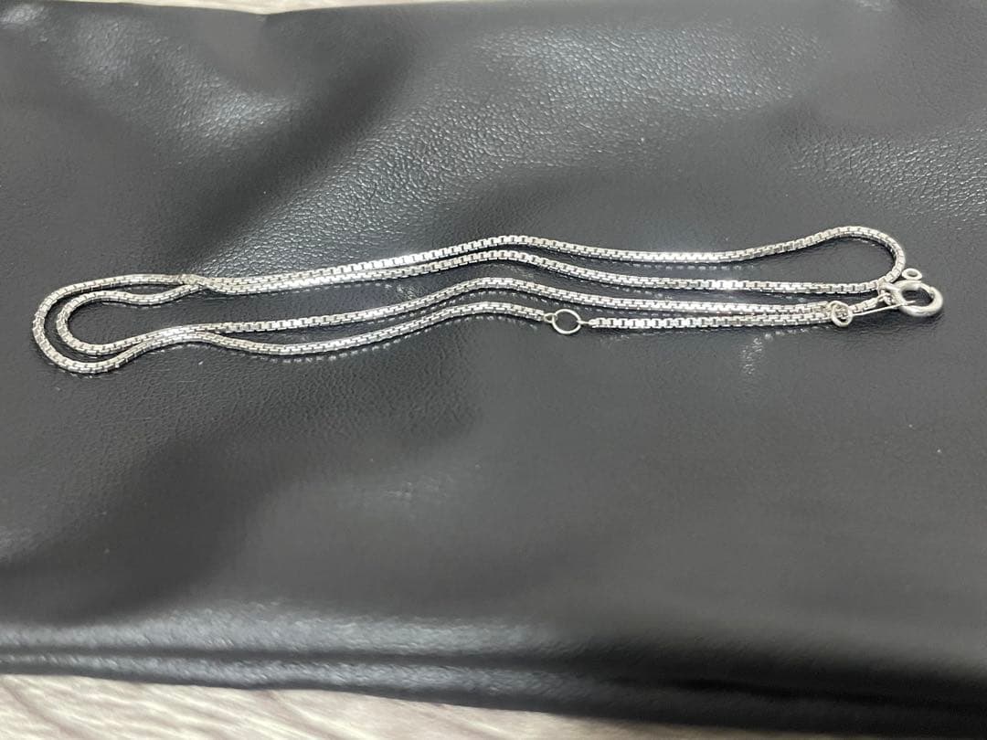 プラチナ ベネチアンチェーン ネックレス(40cm　幅1.0mm)