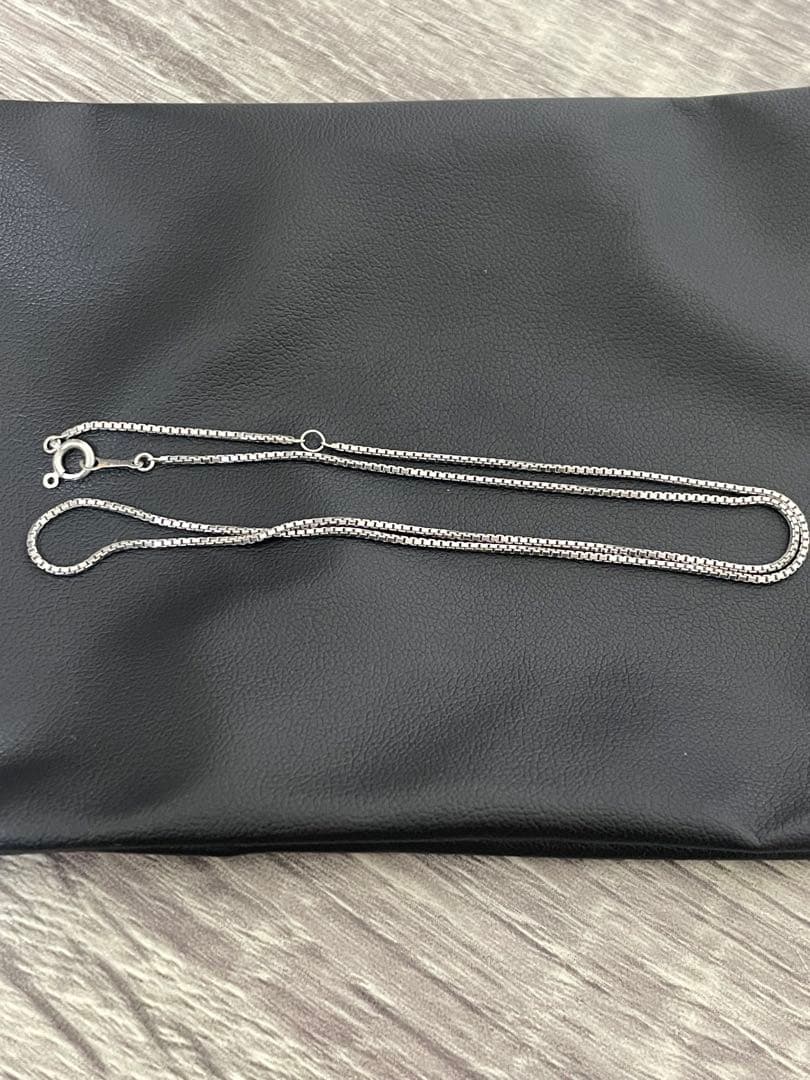 プラチナ ベネチアンチェーン ネックレス(40cm　幅1.0mm)