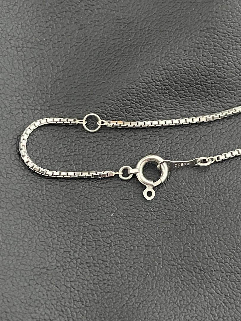 プラチナ ベネチアンチェーン ネックレス(40cm　幅1.0mm)